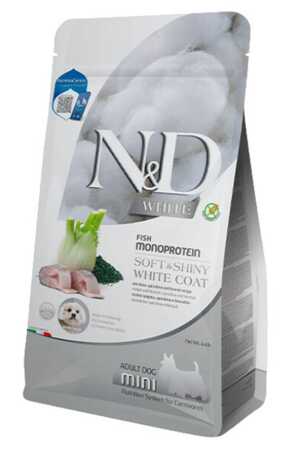 N&D - ND White Levrek Rezene ve Spirulina Küçük Irk Yetişkin Köpek Maması 5kg