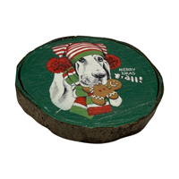 Melek Hareketi - Noel Köpekli Bardak Altlığı Melek Hareketi - Noel Köpekli Bardak Altlığı
