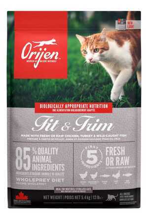 Orijen Fit & Trim Fazla Kilolu Kediler için Tahılsız Light Kedi Maması 5,4kg - Thumbnail