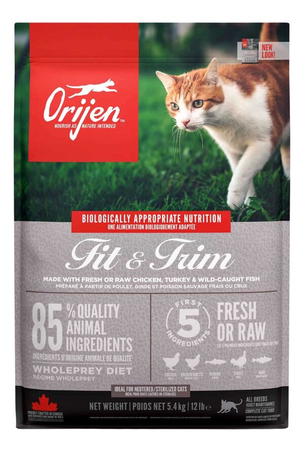 Orijen Fit & Trim Fazla Kilolu Kediler için Tahılsız Light Kedi Maması 5,4kg