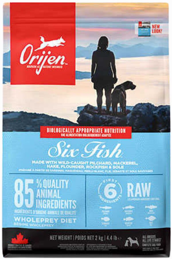 Orijen Six Fish Tahılsız Balıklı Yetişkin Köpek Maması 2kg
