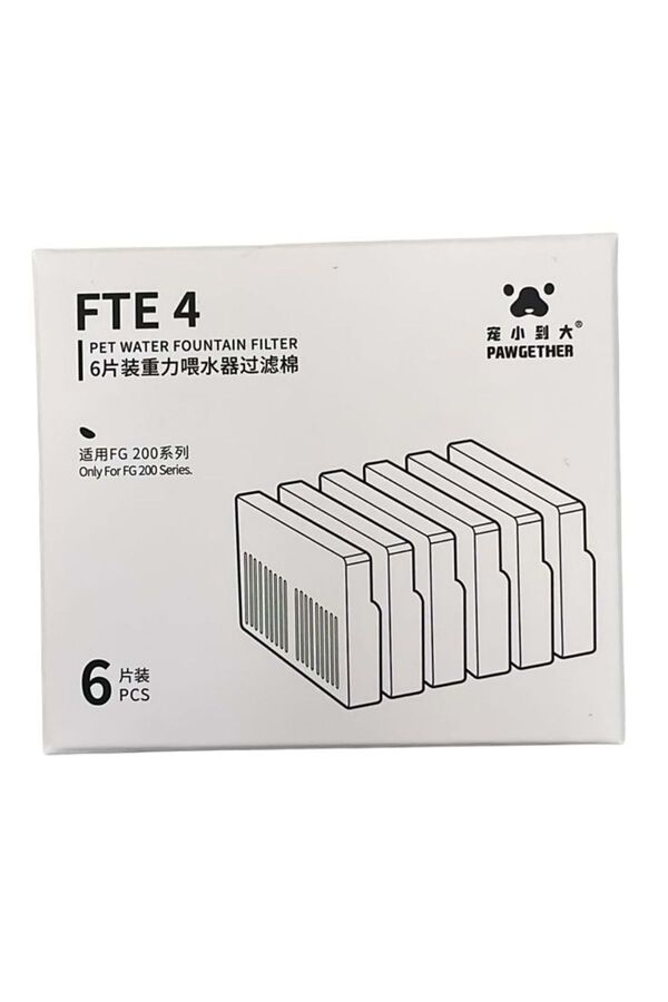 Pawgether Fresh Go 200 Su Kabı İçin Yedek Filtre 6lı