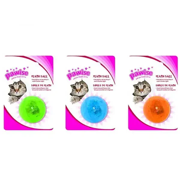 PAWISE - Pawise Led Işıklı Parlak Kedi Oyun Topu
