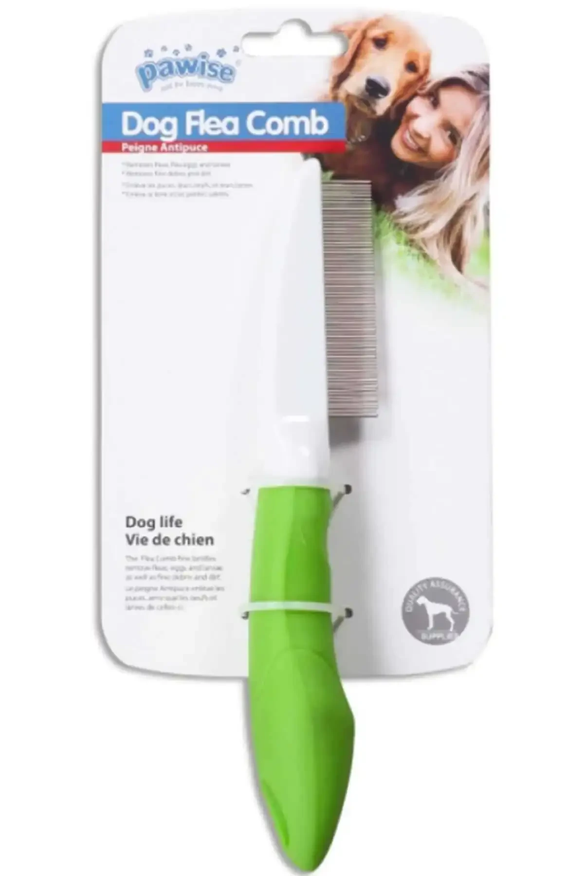 Pawise Plastik Saplı İnce Pire Fırçası 21cm