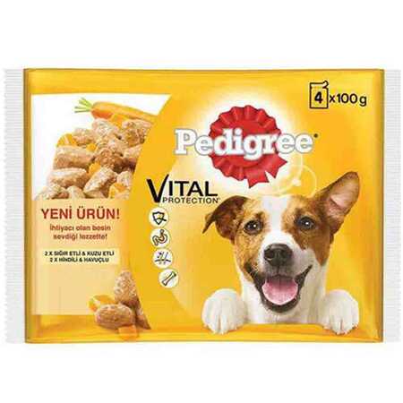 PEDIGRE - Pedigree Pouch Multipack Yetişkin Köpek Konservesi 4x100gr
