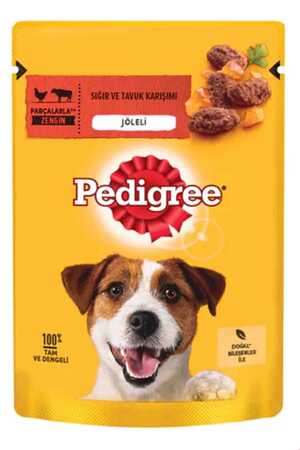 PEDIGRE - Pedigree Pouch Sığır Etli ve Tavuklu Yetişkin Köpek Konservesi 100gr