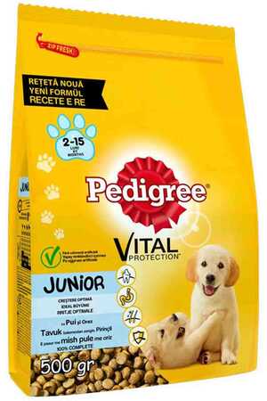 PEDIGRE - Pedigree Tavuklu Ve Pirinçli Yavru Köpek Maması 500gr