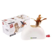 GIGWI - Gigwi Pet Droid Hareket Sensörlü Doğal Tüylü Kedi Oyuncağı 15cm