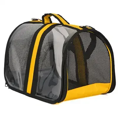 PET PRETTY - Pet Pretty Şeffaf Kedi ve Köpek Taşıma Çantası Sarı 28x44x28cm PET PRETTY - Pet Pretty Şeffaf Kedi ve Köpek Taşıma Çantası Sarı 28x44x28cm