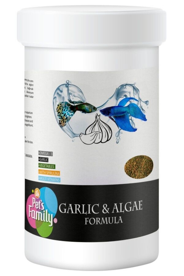 Pets Family Garlic ve Algae Formula 250ml/110g