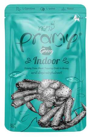 PRAMY - Pramy Sos İçinde Yengeç Çubuklu ve Ton Balıklı Yetişkin Kedi Konservesi 70gr