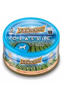 EvineMama - Princess Classic Tavuklu Ton Balıklı Istakozlu Omletli ve Pirinçli Yetişkin Kedi Konservesi 170gr