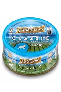 EvineMama - Princess Classic Tavuklu Kuzulu Mısırlı Bezelyeli ve Pirinçli Yetişkin Kedi Konservesi 170gr