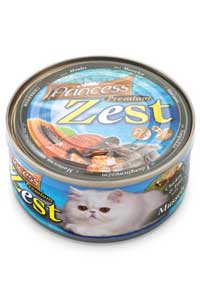 EvineMama - Princess Zest Ton Balığı Midyeli ve Tavuklu Yetişkin Kedi Konservesi 170gr