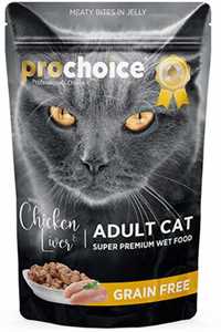 PRO CHOICE - ProChoice Pouch Tahılsız Tavuklu ve Ciğerli Tahılsız Yetişkin Kedi Konservesi 85gr PRO CHOICE - ProChoice Pouch Tahılsız Tavuklu ve Ciğerli Tahılsız Yetişkin Kedi Konservesi 85gr