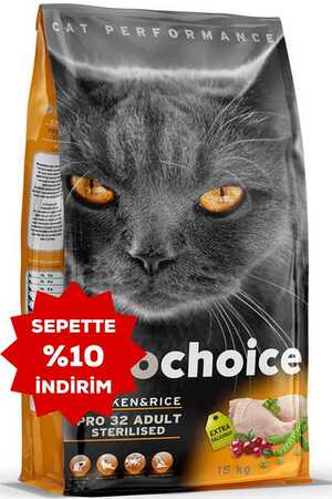 ProChoice Pro 32 Tavuk ve Pirinçli Kısırlaştırılmış Kedi Maması 15kg