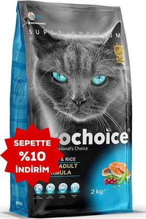 ProChoice Pro 34 Somon ve Pirinçli Yetişkin Kedi Maması 2kg