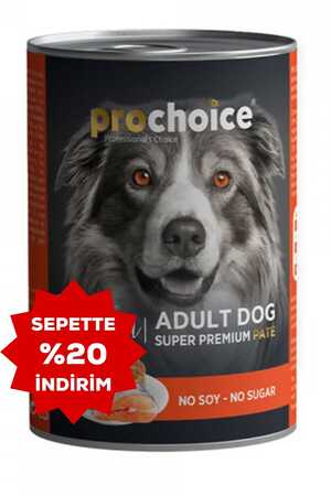ProChoice Somonlu ve Pirinçli Ezme Yetişkin Köpek Konservesi 400gr - Thumbnail