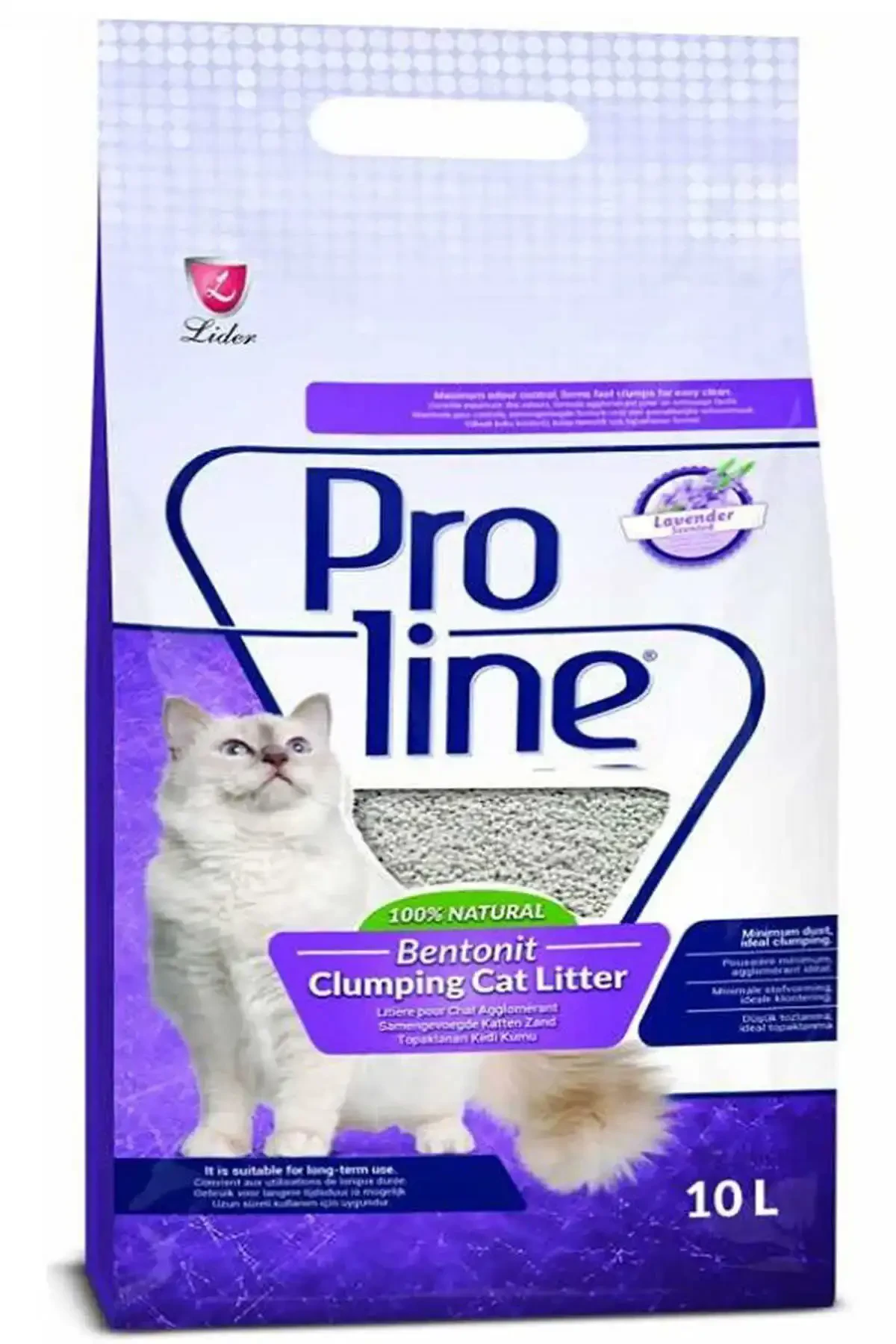 Proline Bentonit Kedi Kumu Lavanta Kokulu 10lt - Thumbnail