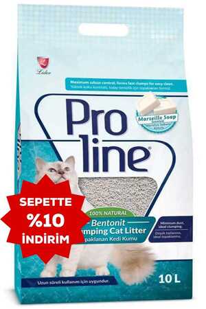 Proline Marsilya Sabunlu Bentonit Kedi Kumu 10lt