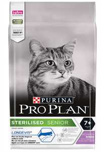 Pro Plan Hindi Etli Kısırlaştırılmış Yaşlı Kedi Maması 3kg - Thumbnail