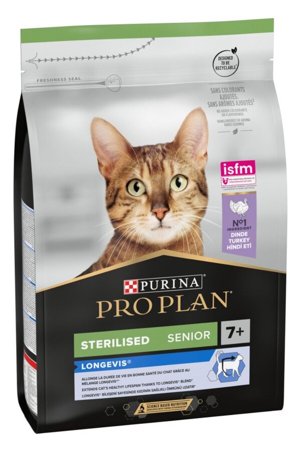 Pro Plan Hindi Etli Kısırlaştırılmış Yaşlı Kedi Maması 3kg