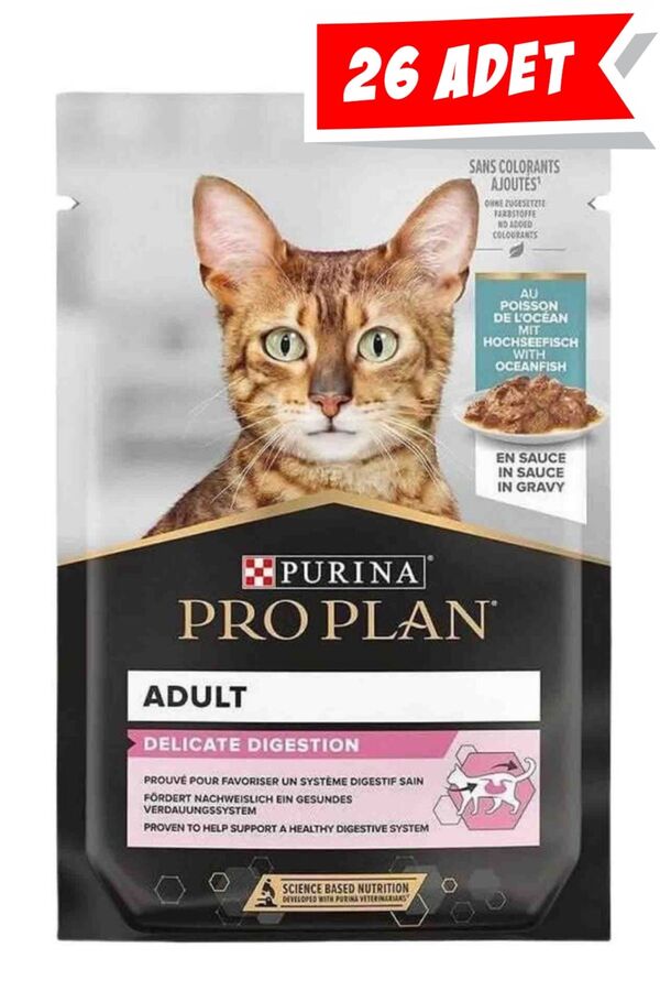 Pro Plan Delicate Okyanus Balıklı Yetişkin Kedi Konservesi 26x85gr 26lı Pro Plan Delicate Okyanus Balıklı Yetişkin Kedi Konservesi 26x85gr 26lı