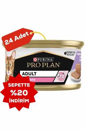 Pro Plan Delicate Hindi Etli Yetişkin Kedi Konservesi 24x85gr 24lü