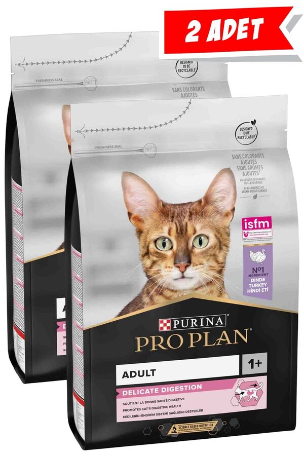 Pro Plan Delicate Hindi Etli Yetişkin Kedi Maması 2li Paket (3kg+3kg)
