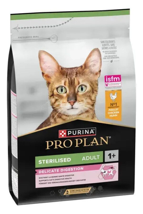 Pro Plan Delicate Tavuklu Kısırlaştırılmış Kedi Maması 3kg - 1