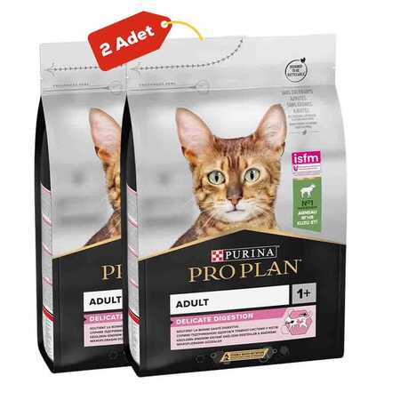 Pro Plan Delicate Kuzu Etli Yetişkin Kedi Maması 2li Paket (3kg+3kg) - Thumbnail