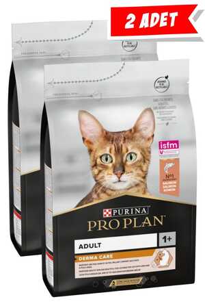 PROPLAN - Pro Plan Derma Care Somonlu Yetişkin Kedi Maması 2li Paket (3kg+3kg)