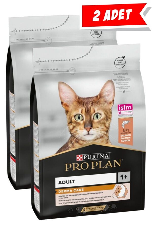 Pro Plan Derma Care Somonlu Yetişkin Kedi Maması 2li Paket (3kg+3kg)