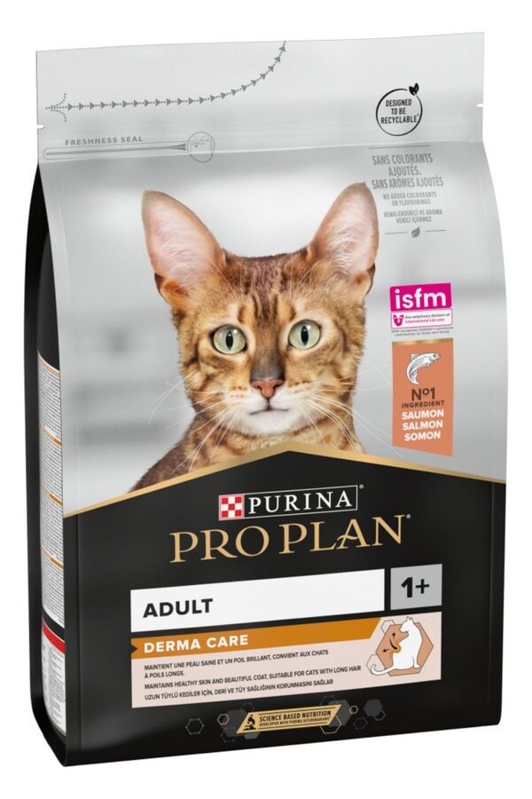 Pro Plan Derma Care Somonlu Tüy Sağlığı Destekleyici Yetişkin Kedi Maması 3kg