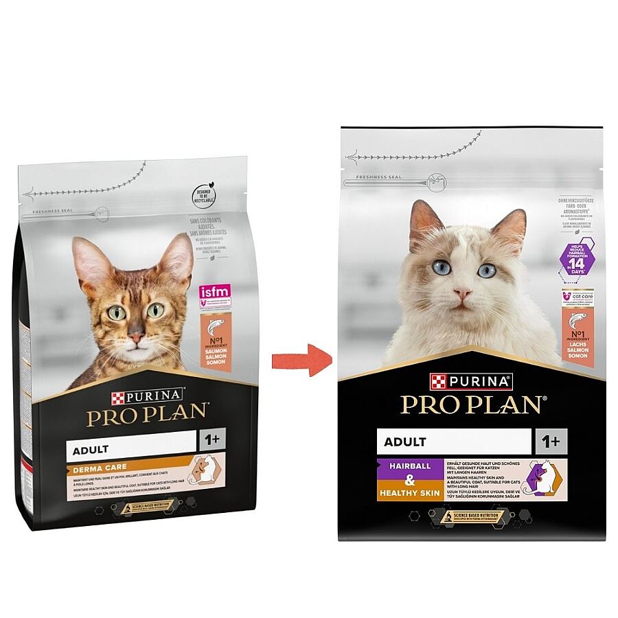 Pro Plan Hairball Somonlu Tüy Sağlığı Destekleyici Yetişkin Kedi Maması 3kg - 2