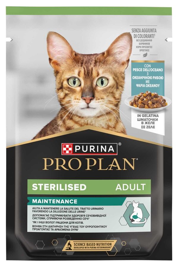 Pro Plan Jelly Pouch Okyanus Balıklı Kısırlaştırılmış Yetişkin Kedi Konservesi 85gr