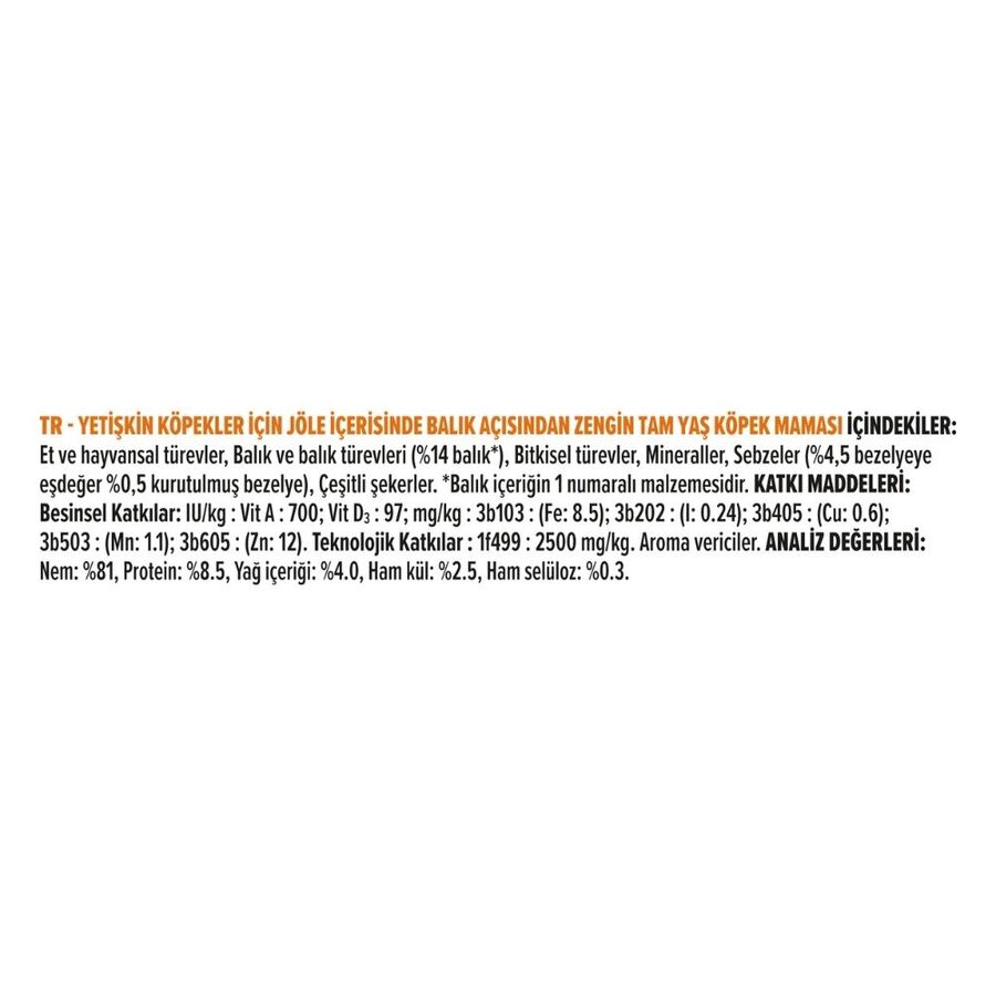 Pro Plan Jöle İçinde Balıklı Yetişkin Köpek Konservesi 400gr