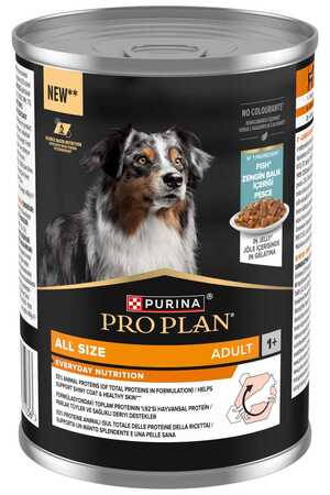 PROPLAN - Pro Plan Jöle İçinde Balıklı Yetişkin Köpek Konservesi 400gr