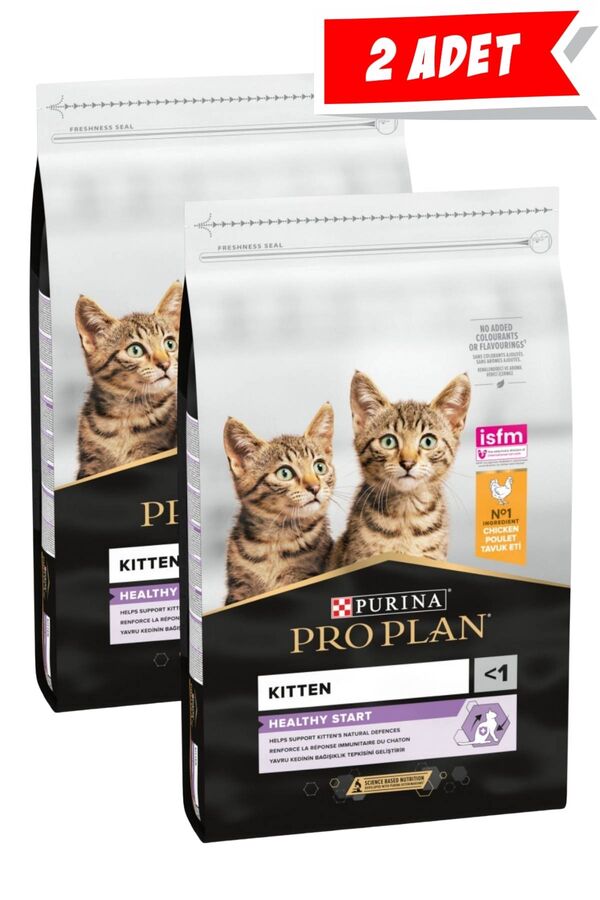 Pro Plan Kitten Tavuk ve Pirinçli Yavru Kedi Maması 3kg 2li