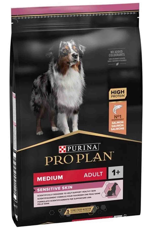 Pro Plan Somonlu Orta Irk Hassas Derili Yetişkin Köpek Maması 10kg