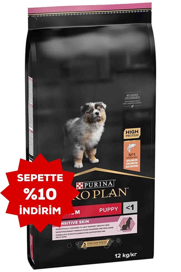 Pro Plan Puppy Somonlu Orta Irk Hassas Derili Yavru Köpek Maması 12kg