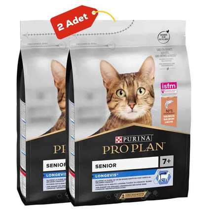 PROPLAN - Pro Plan Senior Somonlu Yaşlı Kedi Maması 2li Paket (3kg+3kg) PROPLAN - Pro Plan Senior Somonlu Yaşlı Kedi Maması 2li Paket (3kg+3kg)