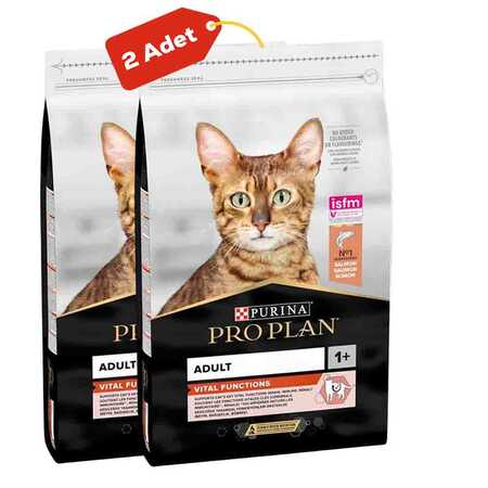 PROPLAN - Pro Plan Somonlu Yetişkin Kedi Maması 2li Paket (3kg+3kg) PROPLAN - Pro Plan Somonlu Yetişkin Kedi Maması 2li Paket (3kg+3kg)