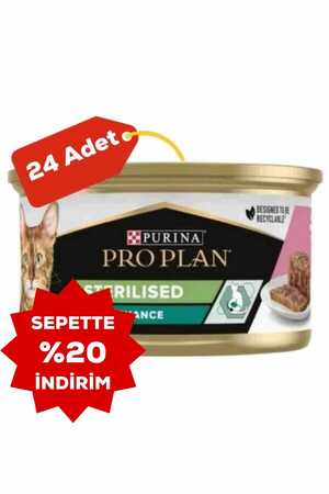 Pro Plan Somonlu Kısırlaştırılmış Kedi Konservesi 24x85gr 24lü - Thumbnail