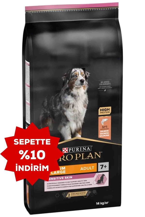 Pro Plan Somonlu Senior +7 Orta ve Büyük Irk Yaşlı Köpek Maması 14kg