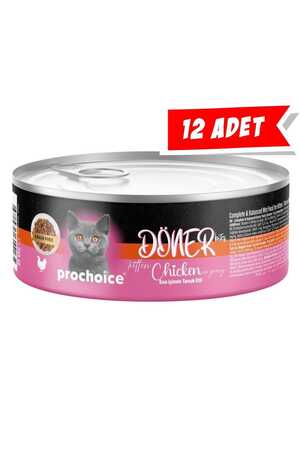 PRO CHOICE - Prochoice Döner Sos İçinde Tavuk Etli Tam ve Dengeli Yavru Kedi Konservesi 12x70gr 12'li