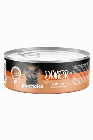 Prochoice Döner Sos İçinde Somon Balıklı Tam ve Dengeli Yavru Kedi Konservesi 70gr - Thumbnail