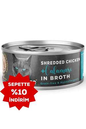 PRO CHOICE - ProChoice Hypo Allergenic Tavuk Etli ve Kalamarlı Tahılsız Yetişkin Kedi Konservesi 70gr