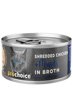 PRO CHOICE - ProChoice Hypo Allergenic Tavuk Etli ve Midyeli Tahılsız Yetişkin Kedi Konservesi 70gr PRO CHOICE - ProChoice Hypo Allergenic Tavuk Etli ve Midyeli Tahılsız Yetişkin Kedi Konservesi 70gr