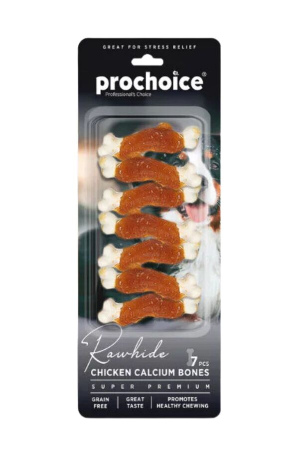 ProChoice Köpekler İçin Tavuklu Tahılsız Kalsiyumlu Köpek Ödül Kemiği 7li 7cm